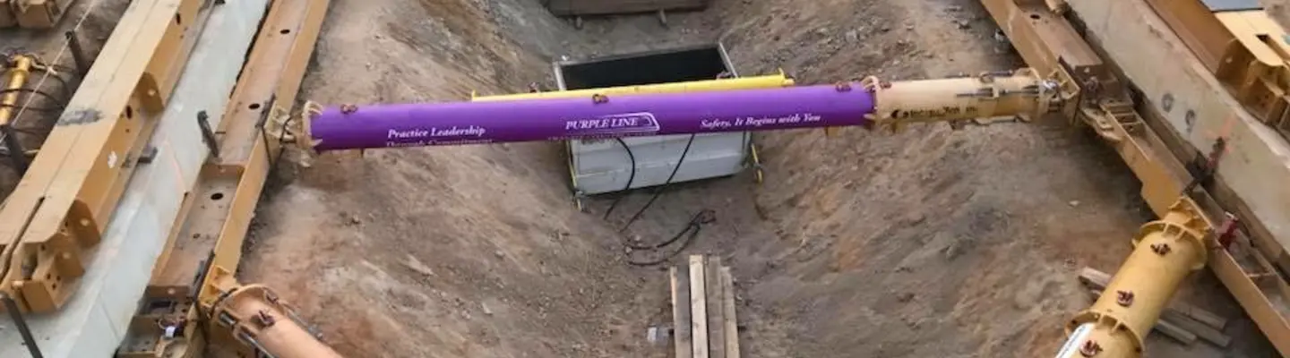 load pins in trench excavation