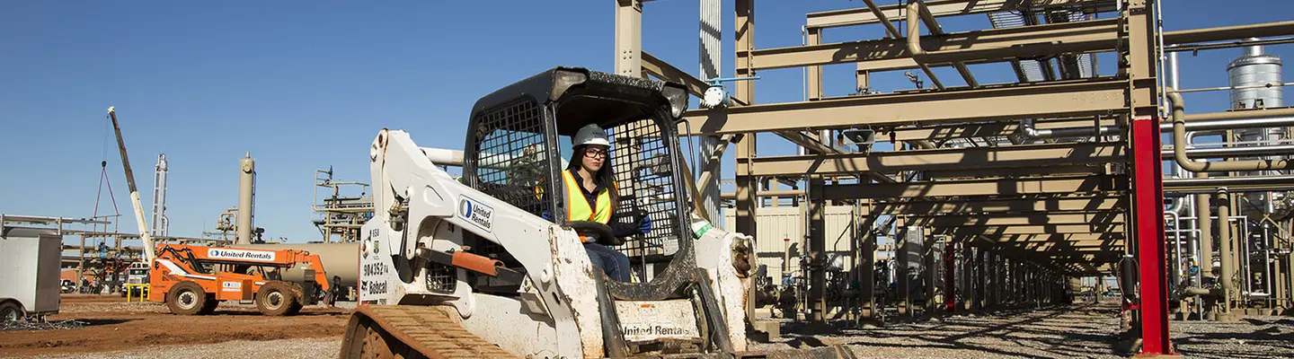 Equipment at jobsite hero