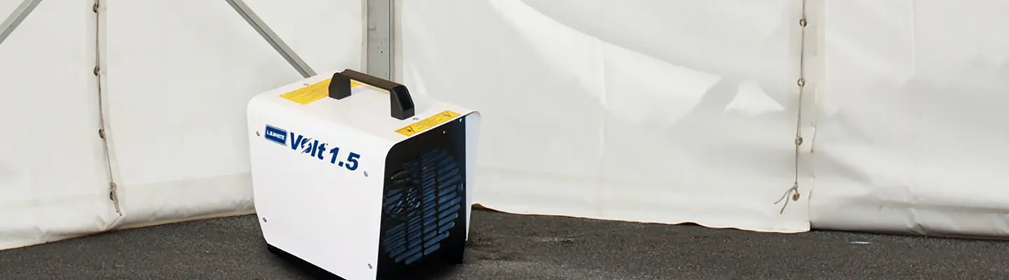 Tent with a heater