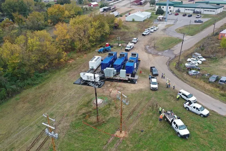 Distribution trucks