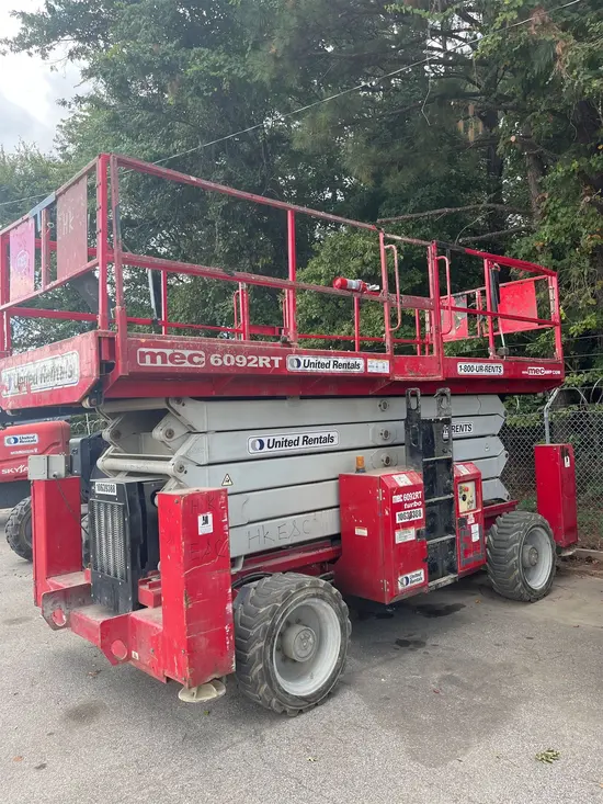 2017 MEC 6092RT Rough Terrain Scissor Lift