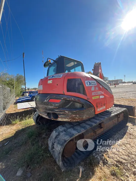 2017 Kubota KX080-4SR3A Mini Excavator