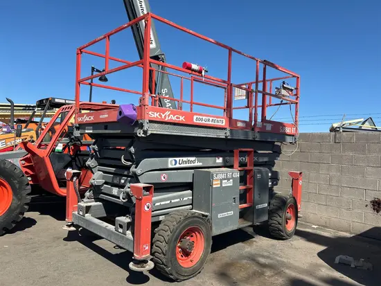 2019 Skyjack SJ8841RT Rough Terrain Scissor Lift