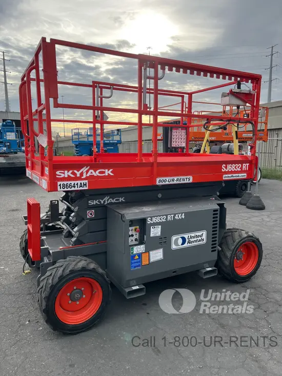 2017 Skyjack SJ6832RT Rough Terrain Scissor Lift