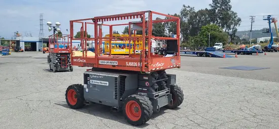 2017 Skyjack SJ6826RT Rough Terrain Scissor Lift