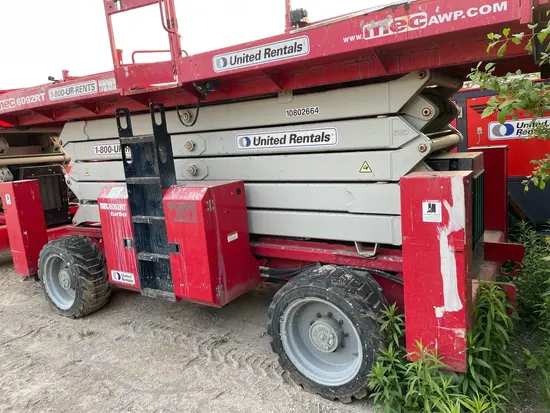 2018 MEC 6092RT Rough Terrain Scissor Lift