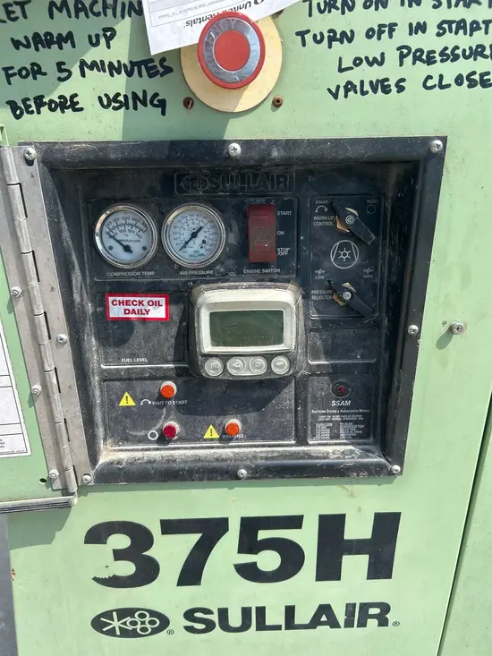2019 Sullair 375RH/DPQ/JD3 Air Compressor