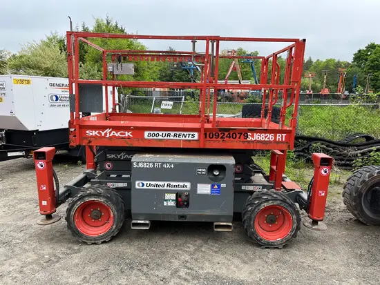 2019 Skyjack SJ6826RT Rough Terrain Scissor Lift