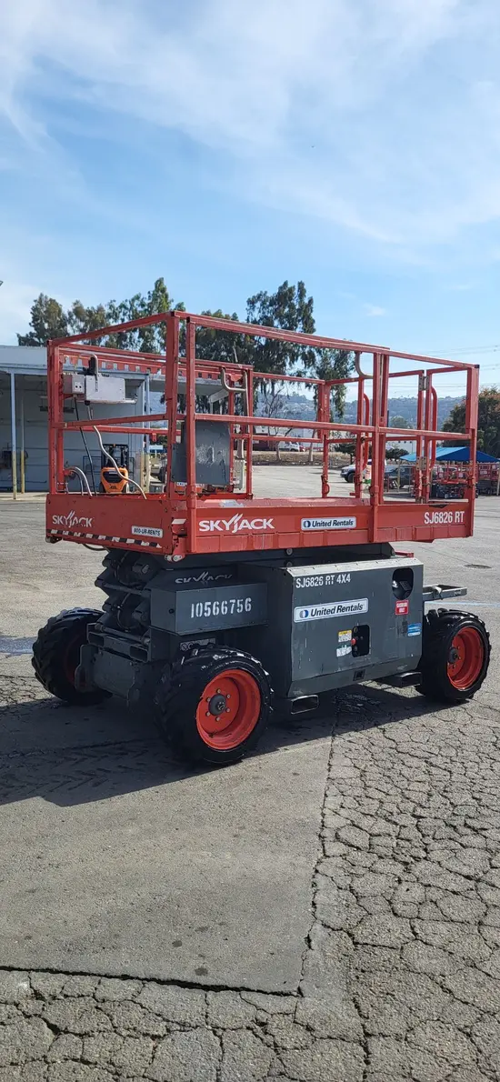 2017 Skyjack SJ6826RT Rough Terrain Scissor Lift