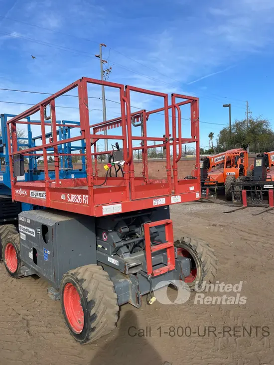 2019 Skyjack SJ6826RT Rough Terrain Scissor Lift