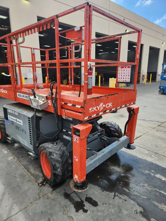2019 Skyjack SJ6826RT Rough Terrain Scissor Lift