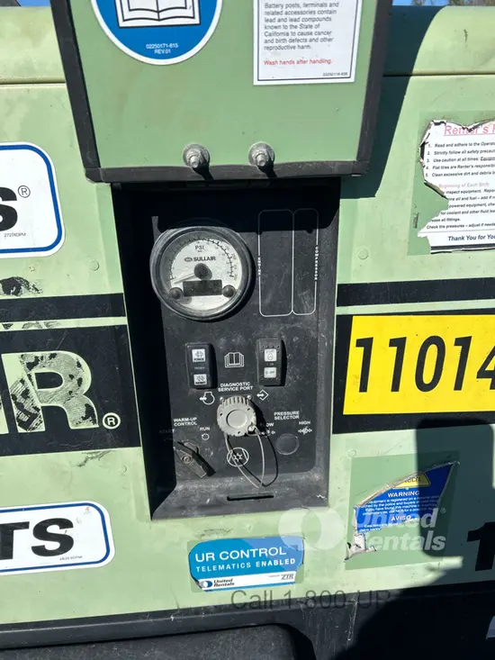 2019 Sullair 185DPQ-KU-T3 Air Compressor