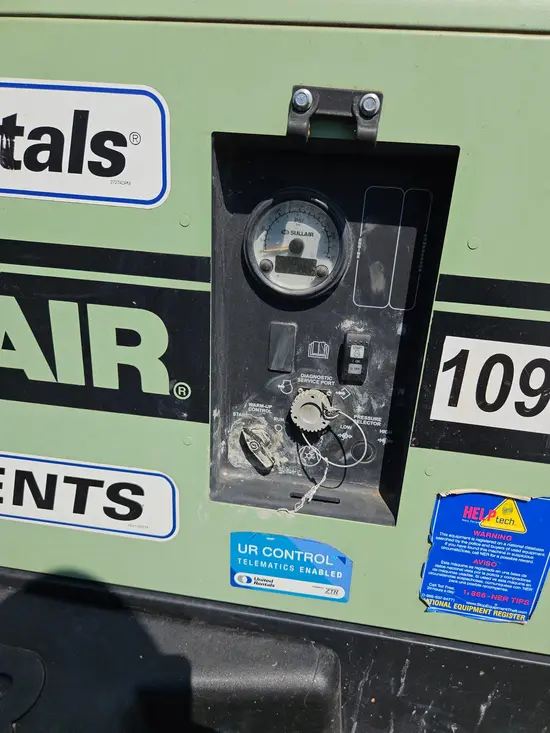 2019 Sullair 185DPQ-KU-T3 Air Compressor