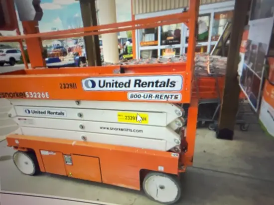 2019 Snorkel S3226E Scissor Lift