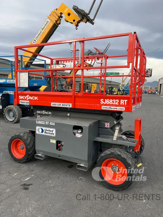 2017 Skyjack SJ6832RT Rough Terrain Scissor Lift