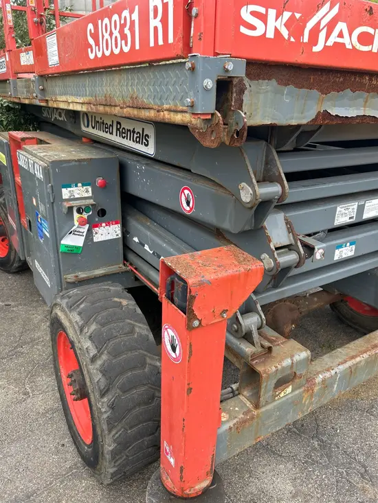 2017 Skyjack SJ8831RT Rough Terrain Scissor Lift