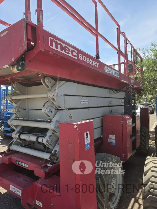 2016 MEC 6092RT Rough Terrain Scissor Lift