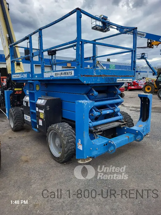2017 Genie GS-4390 RT Rough Terrain Scissor Lift