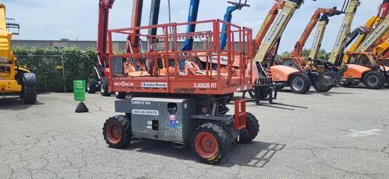 2017 Skyjack SJ6826RT Rough Terrain Scissor Lift