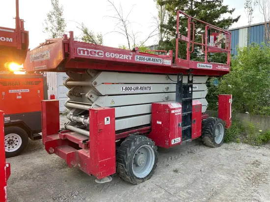 2018 MEC 6092RT Rough Terrain Scissor Lift