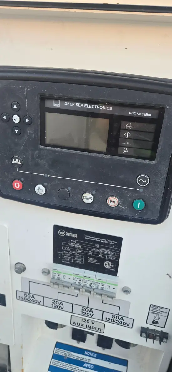 2022 Wacker Neuson G25 T4F Diesel Generator