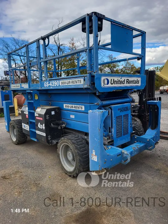 2017 Genie GS-4390 RT Rough Terrain Scissor Lift