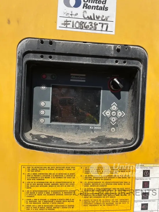2018 Atlas Copco XAS1800 JD7 T4F Air Compressor