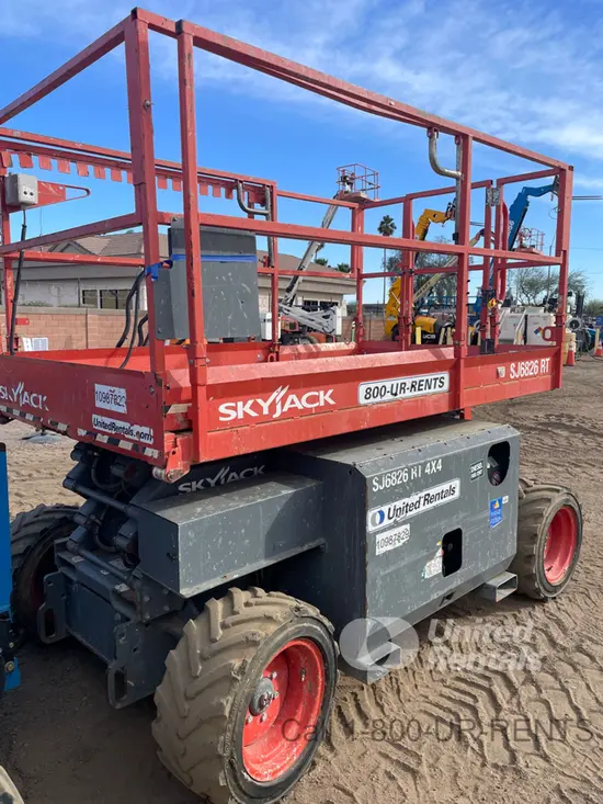 2019 Skyjack SJ6826RT Rough Terrain Scissor Lift
