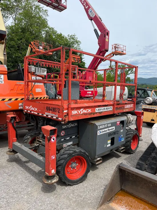 2017 Skyjack SJ6826RT Rough Terrain Scissor Lift