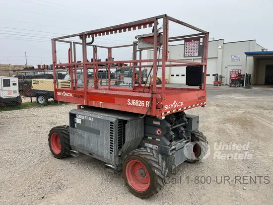 2016 Skyjack SJ6826RT Rough Terrain Scissor Lift