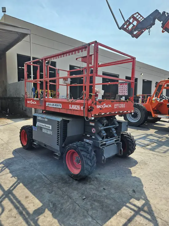 2017 Skyjack SJ6826RT Rough Terrain Scissor Lift