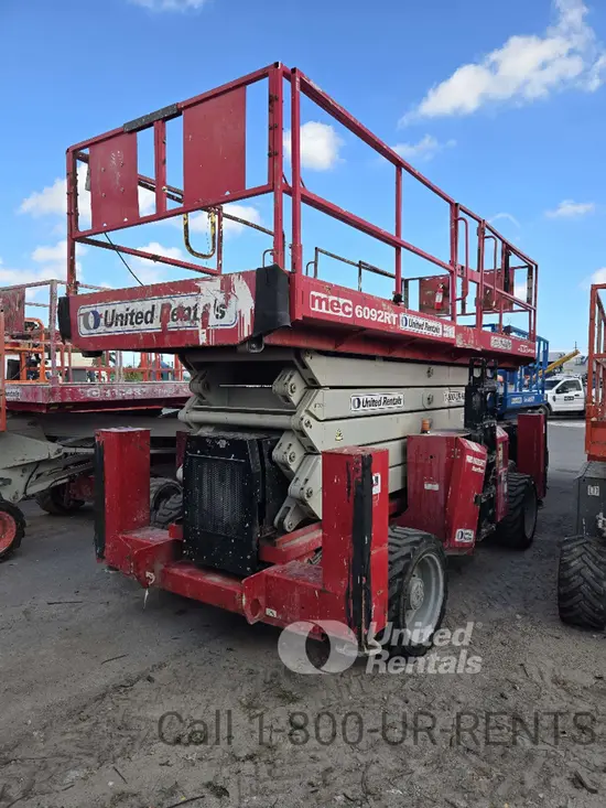 2018 MEC 6092RT Rough Terrain Scissor Lift