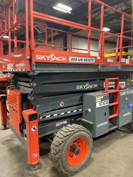 2018 Skyjack SJ8841RT Rough Terrain Scissor Lift