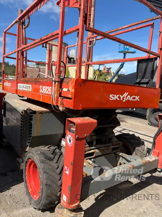 2018 Skyjack SJ6826RT Rough Terrain Scissor Lift