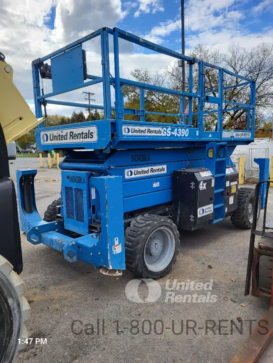 2017 Genie GS-4390 RT Rough Terrain Scissor Lift