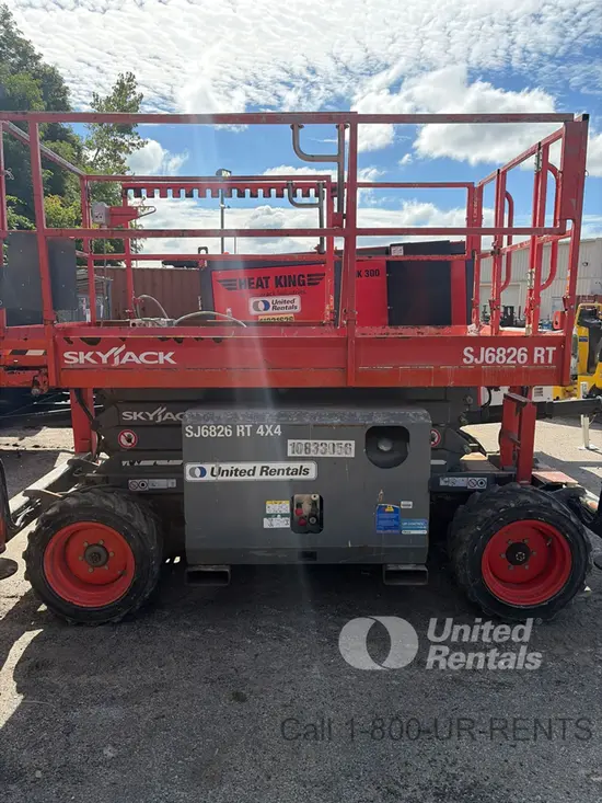 2018 Skyjack SJ6826RT Rough Terrain Scissor Lift