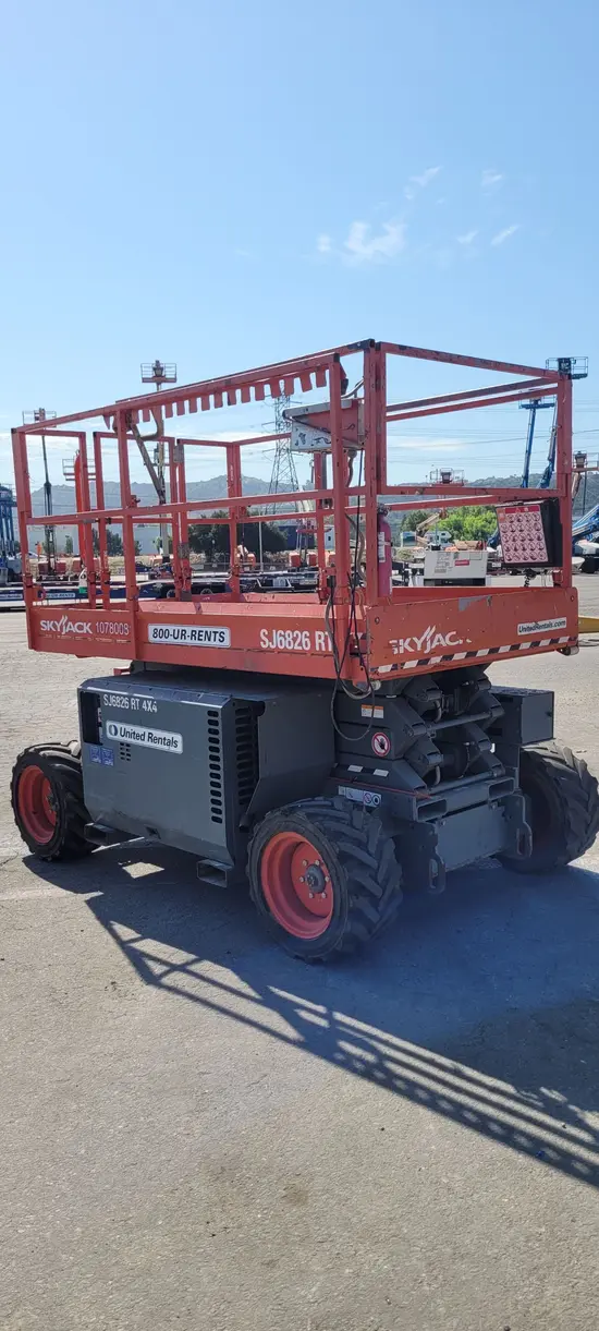 2018 Skyjack SJ6826RT Rough Terrain Scissor Lift