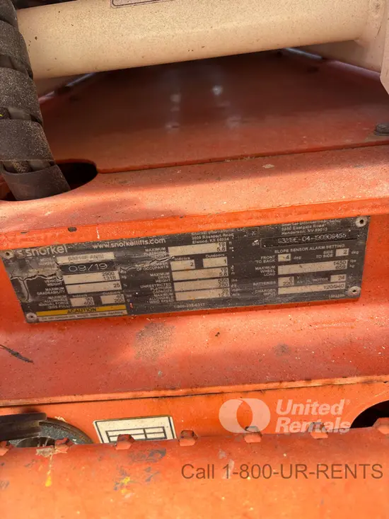 2019 Snorkel S3219E Scissor Lift