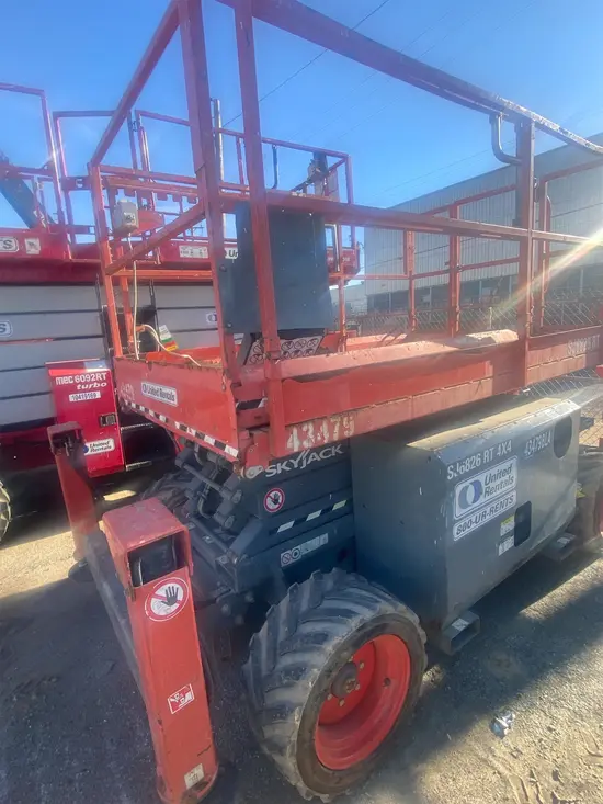 2017 Skyjack SJ6826RT Rough Terrain Scissor Lift