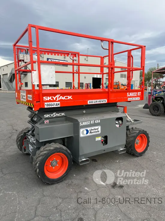 2017 Skyjack SJ6832RT Rough Terrain Scissor Lift