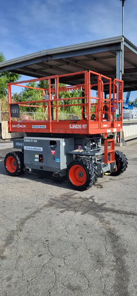 2017 Skyjack SJ6826RT Rough Terrain Scissor Lift