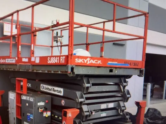 2016 Skyjack SJ8841RT Rough Terrain Scissor Lift