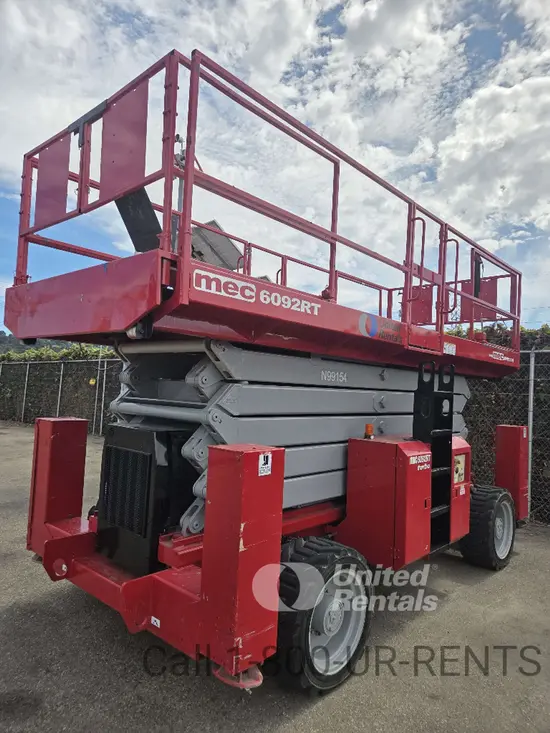 2017 MEC 6092RT Rough Terrain Scissor Lift