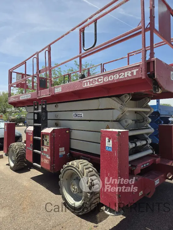 2016 MEC 6092RT Rough Terrain Scissor Lift
