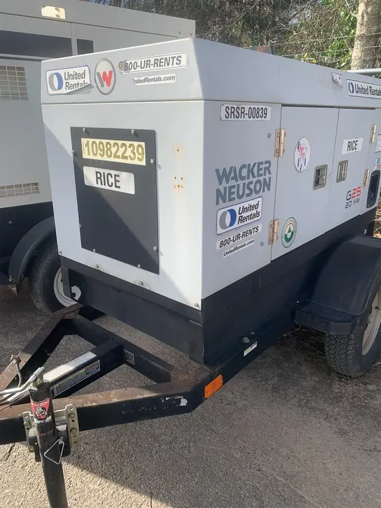 2019 Wacker Neuson G25 T4F Diesel Generator