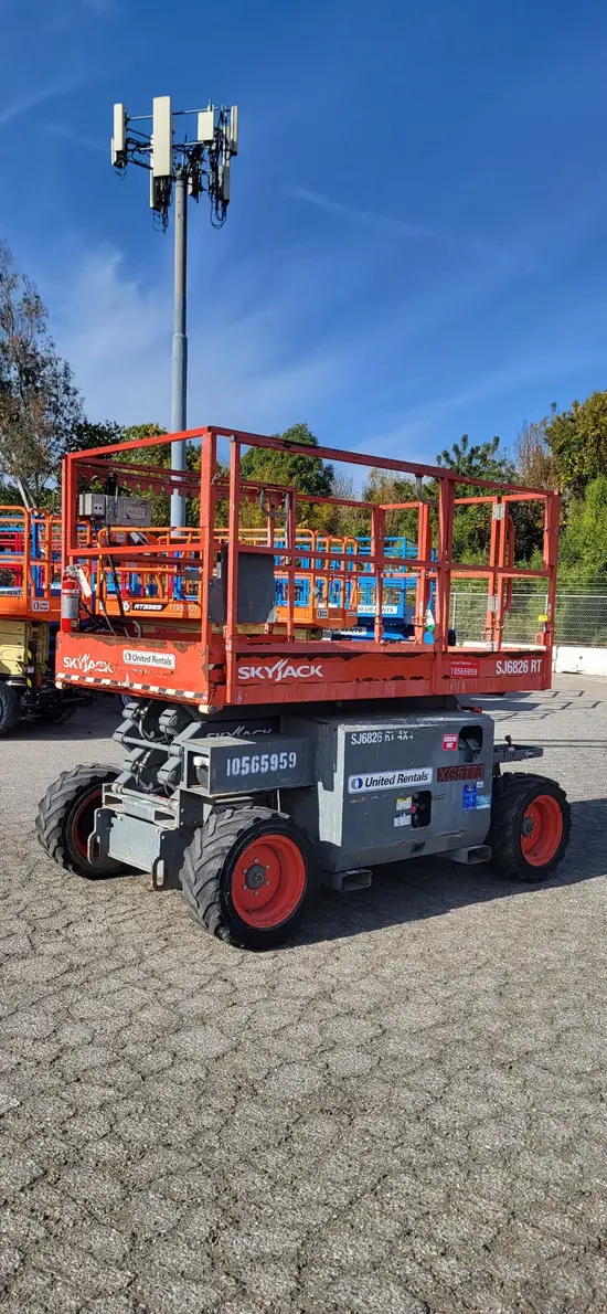2017 Skyjack SJ6826RT Rough Terrain Scissor Lift