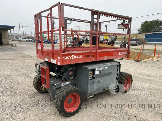 2016 Skyjack SJ6826RT Rough Terrain Scissor Lift