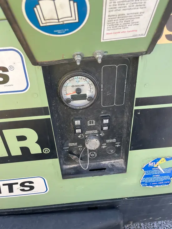 2019 Sullair 185DPQ-KU-T3 Air Compressor