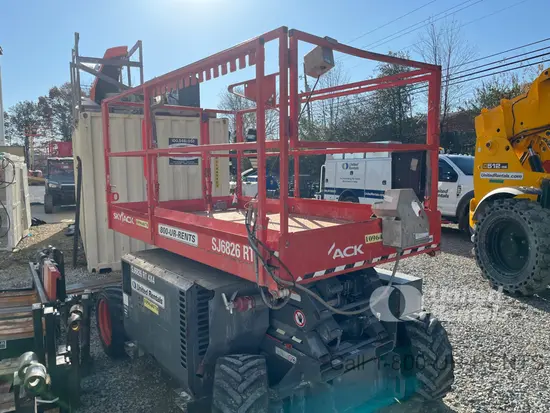 2019 Skyjack SJ6826RT Rough Terrain Scissor Lift
