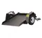 Black Barretto single axle utility trailer